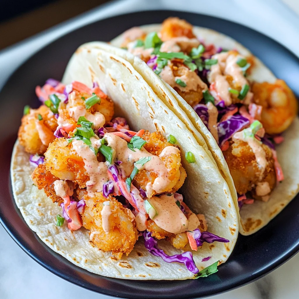 Air Fryer Bang Bang Shrimp Tacos
