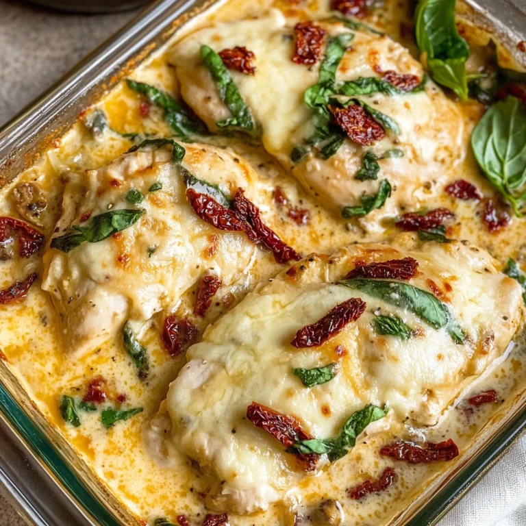 Baked Tuscan Chicken Casserole
