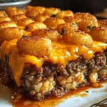 Cheesy Meatloaf & Tater Tot Bake: A Comfort Food Delight