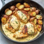 Chicken and Potatoes with Dijon Cream Sauce
