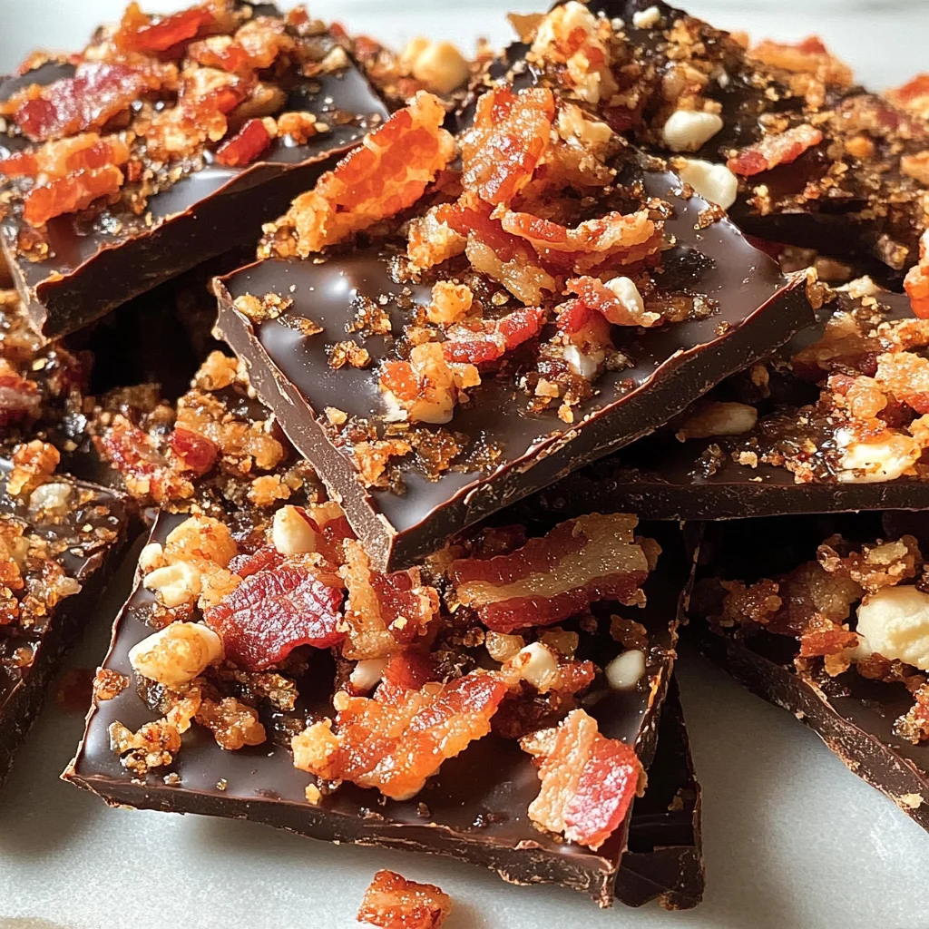 Chocolate, Caramel, Marshmallow, Whiskey & Bacon Bark