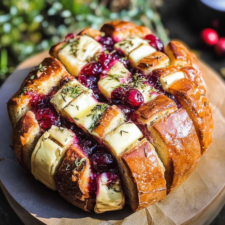 Cranberry Brie Pull-Apart Bread