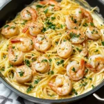 Creamy Angel Hair Pasta with Shrimp