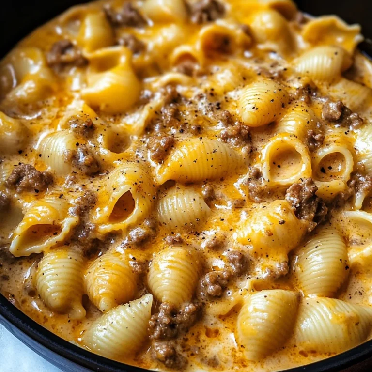 Creamy Beef and Shells