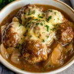 Crock Pot French Onion Meatballs