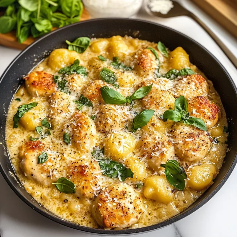 Garlic Chicken Gnocchi Skillet