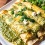 Green Enchiladas with Chicken {Enchiladas Verdes}