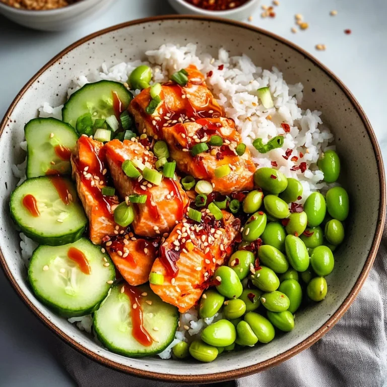 Honey Sriracha Salmon Bowls