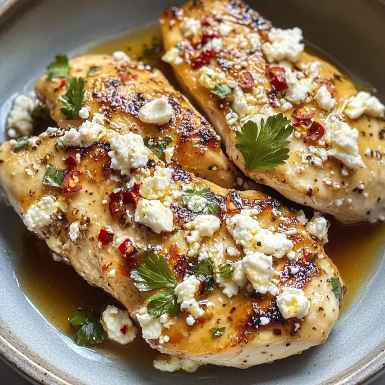 Hot Honey Feta Chicken Dish: A Deliciously Spicy and Savory Recipe