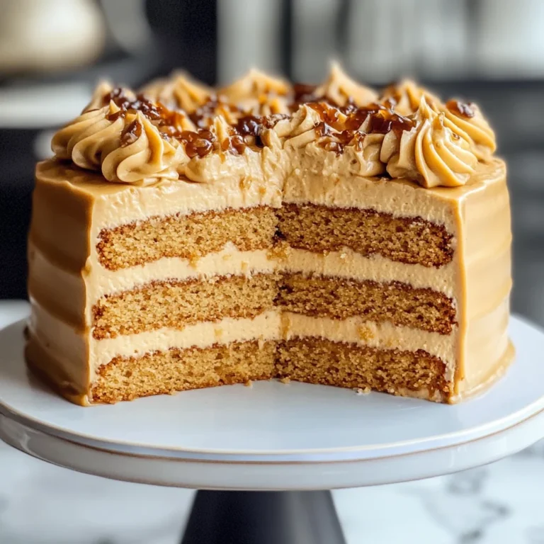 Irresistible Caramel Coffee Buttercream Cake