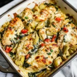 Spinach Artichoke Chicken Bake
