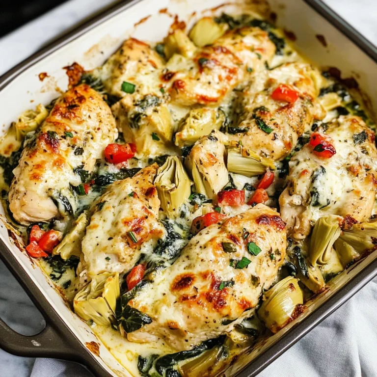 Spinach Artichoke Chicken Bake
