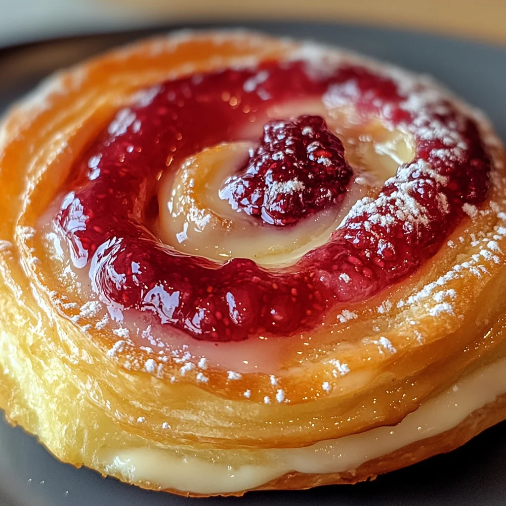 Sugar Raspberry Danish Bun