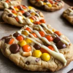 White Chocolate Reese’s Cheesecake Cookies