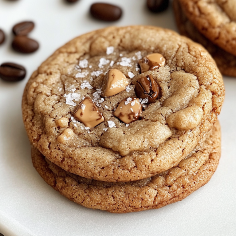 Brown Butter Coffee Toffee Cookies