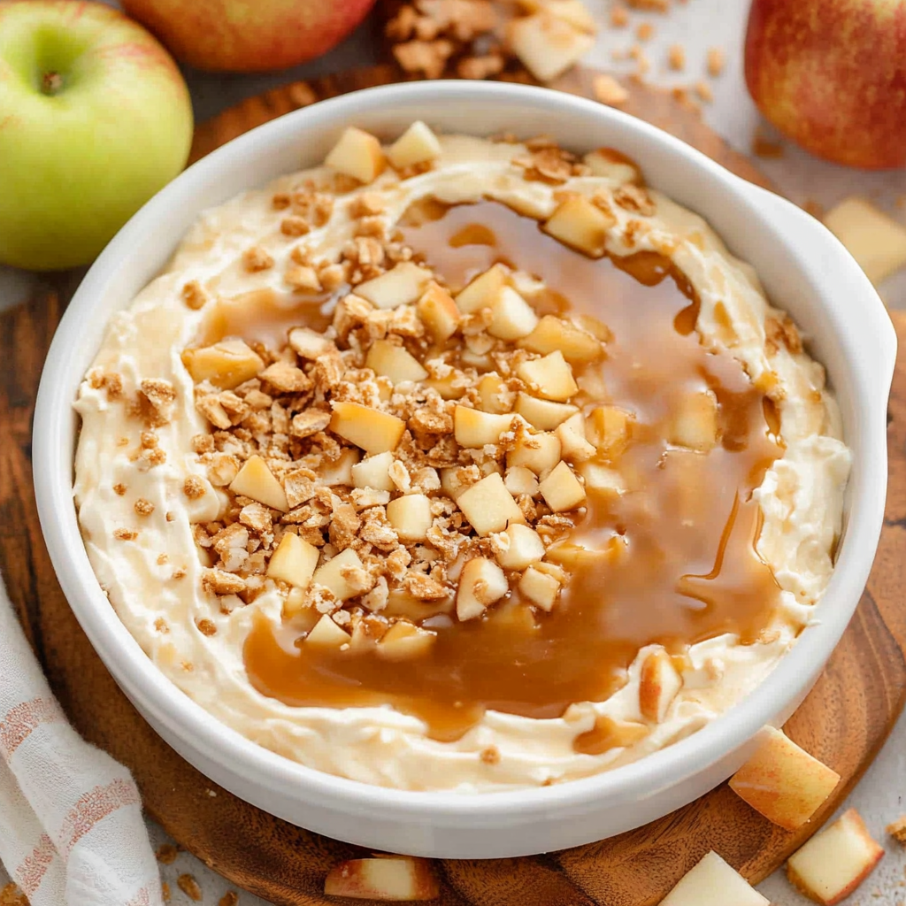 Caramel apple cheesecake dip recipe