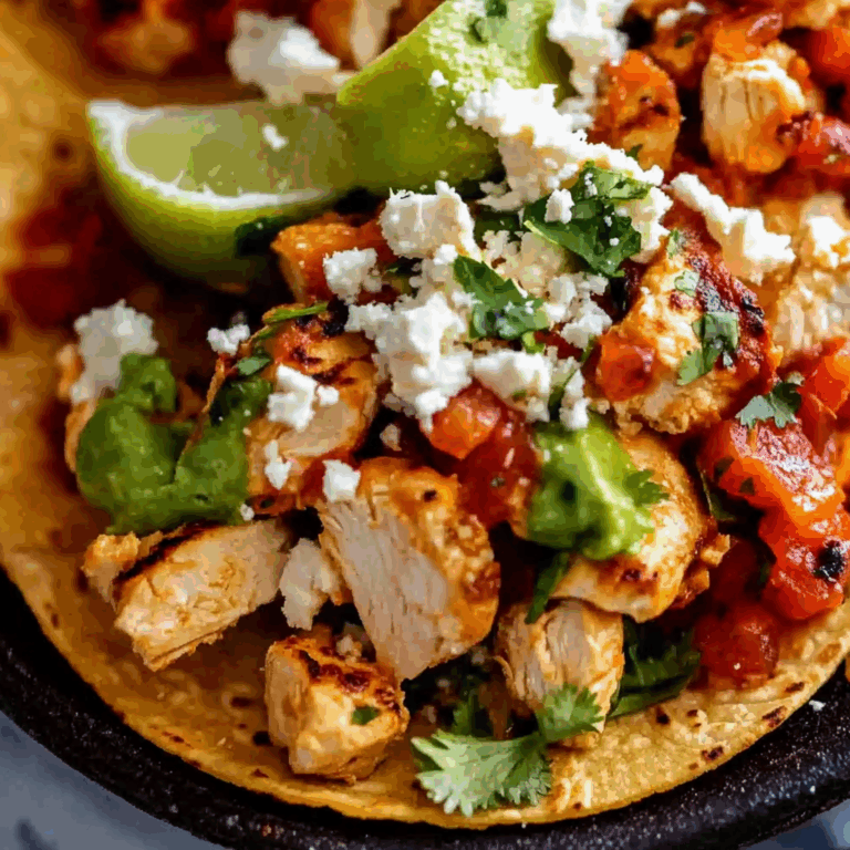 Easy Chicken Street Tacos Recipe
