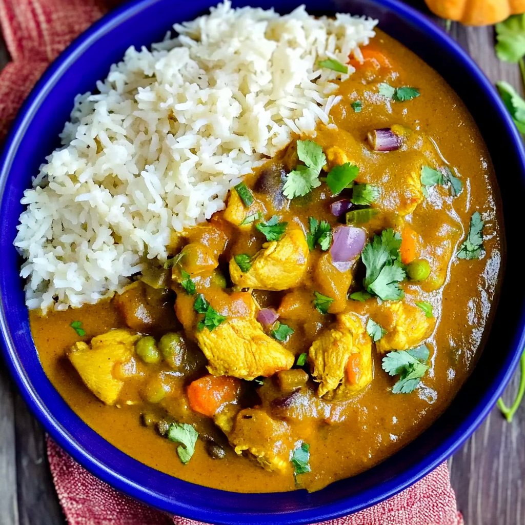 Pumpkin Coconut Chicken Curry