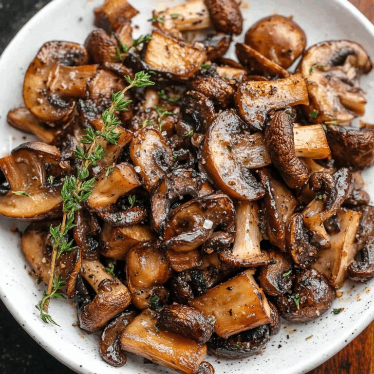 Roasted Mushrooms Recipe
